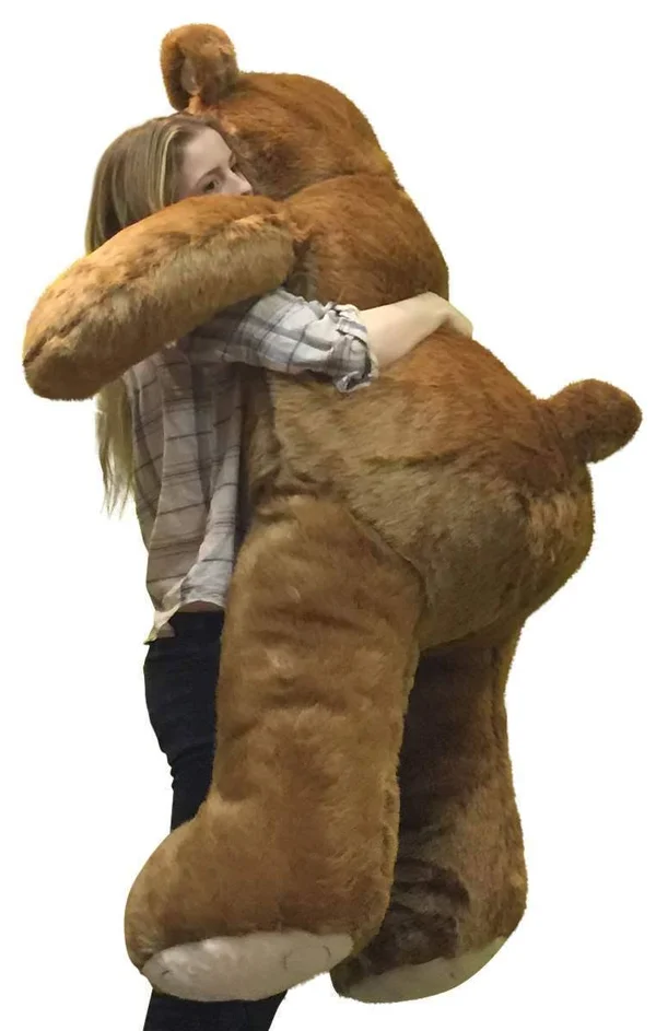 BigPlush Giant Brown Teddy Bear 5 Foot American Made Soft - Made in USA Stuffed Animal