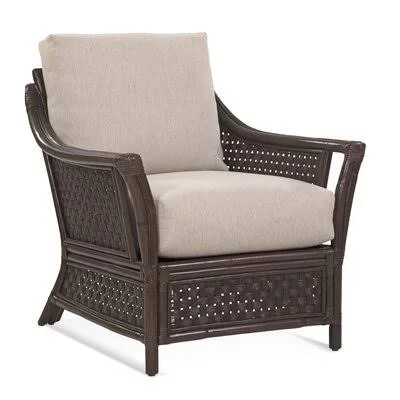 Boca 32x22 Wide Armchair Braxton Culler Cottage White/Gray Performance Solid; 0307-81