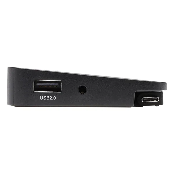 Tripp Lite Triple-Monitor USB C Dock USB C Docking Station with 4K HDMI & DisplayPort, VGA with USB-A/C, GbE, 100W PD, Black
