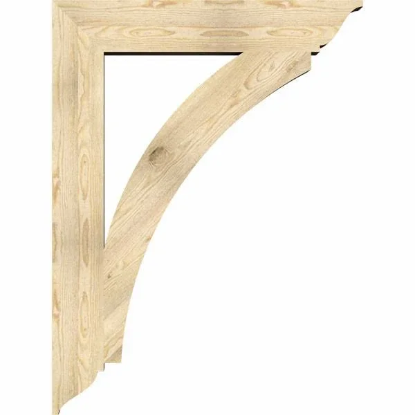 6x22W x 36x22D x 48x22H Thorton Traditional Rough Sawn BRACKET - Douglas Fir