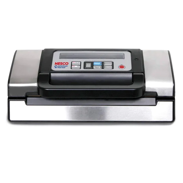 Nesco VS-12 Deluxe Vacuum Sealer with Bag Starter Kit and Viewing Lid - Silver