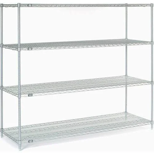 Nexel Stainless Steel Wire Shelving Starter 54x22W x 18x22D x 63x22H 18546S