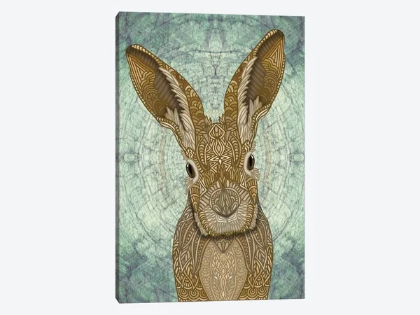 Angelika Parker Canvas Prints - Ornate Bunny ( Animal Art > wildlife > Rabbits art)