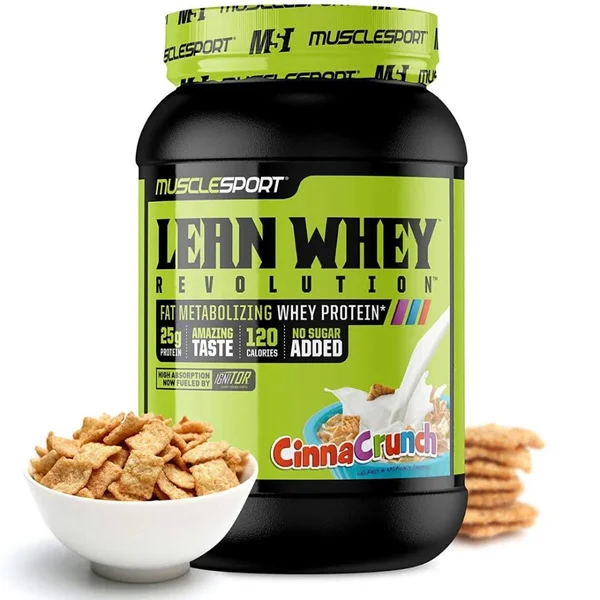 Muscle Sport, Lean Whey Revolution 2lb - Cinna Crunch