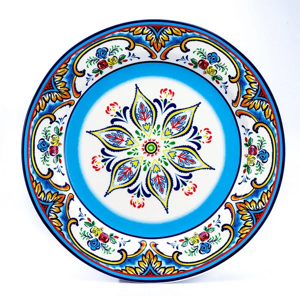 Euro Ceramica Inc. ys-zb-1001 Zanzibar Collection Vibrant Ceramic Earthenware Dinnerware Set, 16 Piece, spanish/mexican Floral D