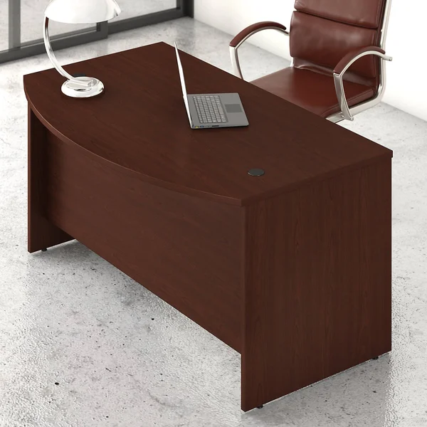 Bush Business Furniture Studio C 60W x 36D Bow Front Desk - White