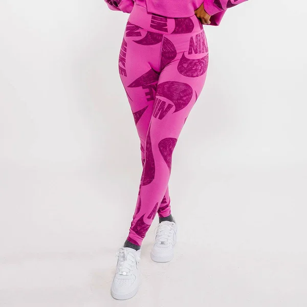 Nike Women's Sportswear Printed Leggings: Pink CJ2059-691