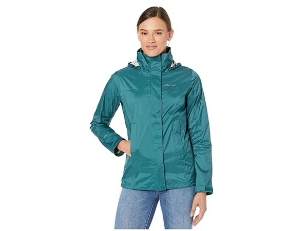 Marmot Women's PreCip Eco Jacket - Large - Deep Teal