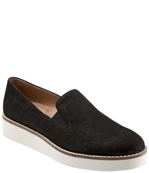 Softwalk Women's Whistle Slip On, Size: 9, Black