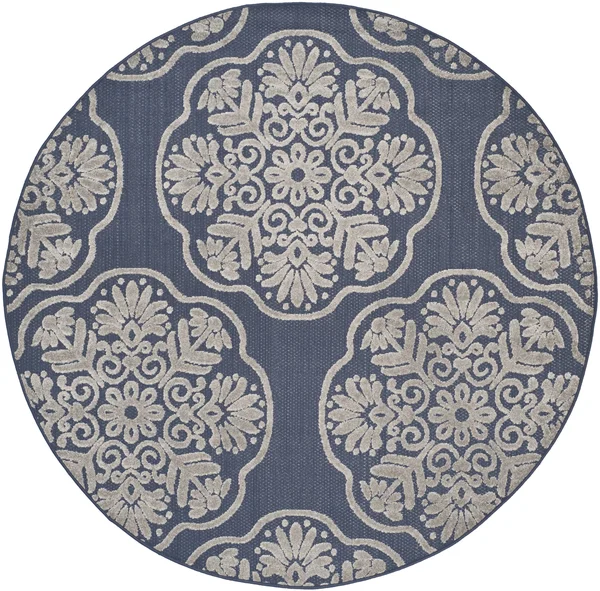 Safavieh Cottage COT911A Navy, Creme Rug 2&3x22 x 8& Runner