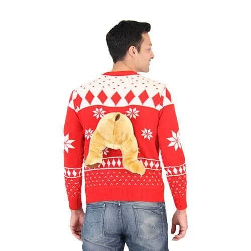 Red 3D Ugly Christmas Sweater - Adult Unisex, Size: Xs