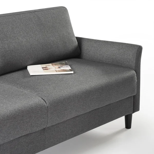 Zinus Jackie Sofa, Dark Grey, Gray