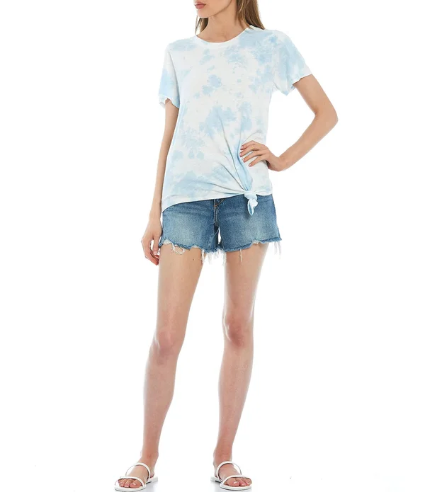 Perfect Knot Tee Tie Dye Green Black - S