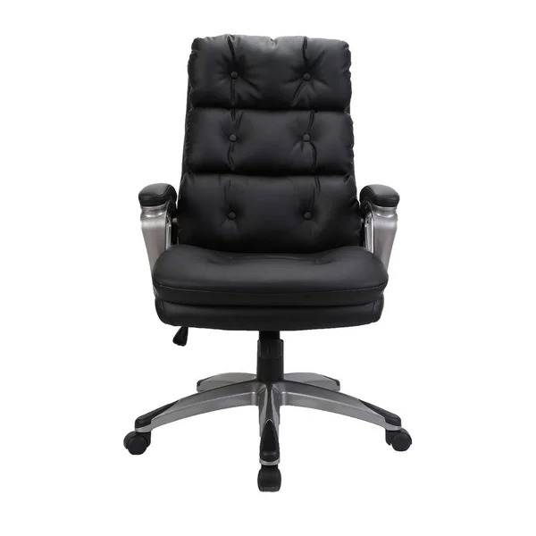 HOMEFUN Black High Back Adjustable Height Leather Ergonomic Executive Office Chair with Lumbar Support