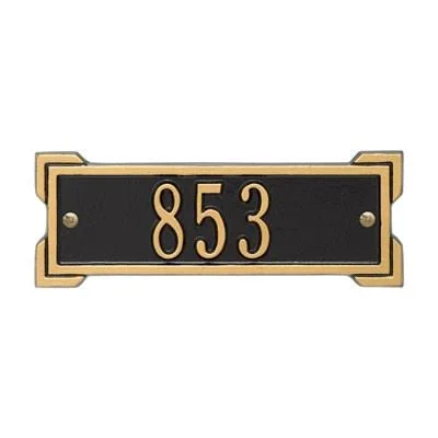 Whitehall Roanoke 1-Line Wall Plaque Dark Blue/Silver Letters