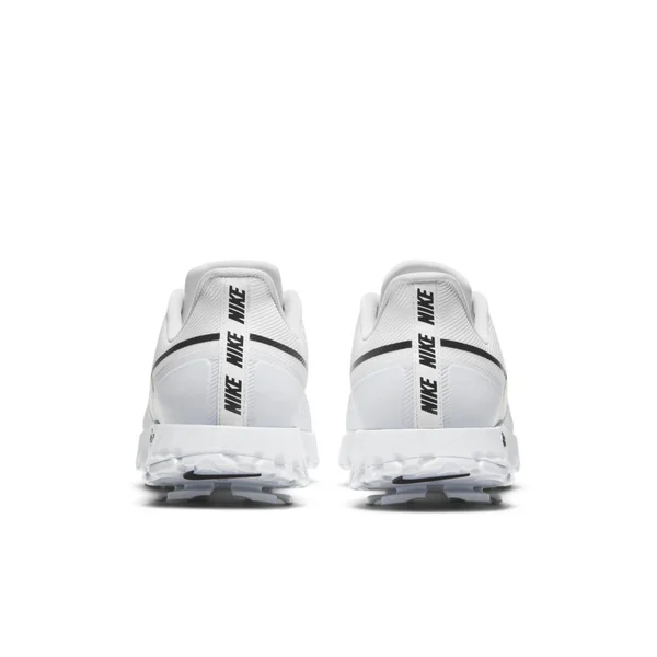 Nike React Infinity Pro Golf Shoes - White/Black/Metallic Platinum