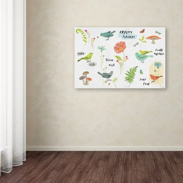 Trademark Art Sue Schlabach 'Wild Wings IX' Gallery-Wrapped Canvas Art