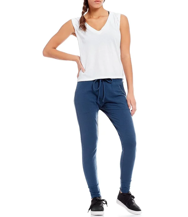Free People Sunny Skinny Sweat Pants - Womens OB7685954005 Slate