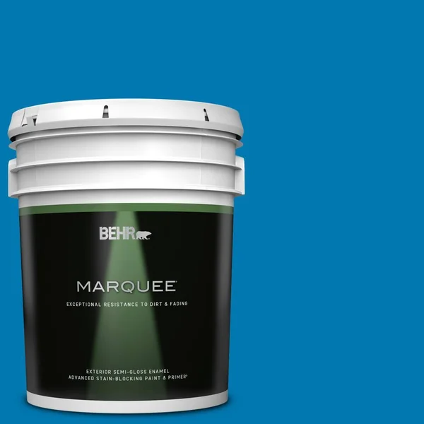 BEHR MARQUEE 5 gal. #S-G-540 Song Bird Semi-Gloss Enamel Exterior Paint & Primer