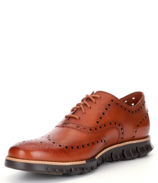 Cole Haan Men's Zerogrand Wing Oxford - British Tan, 7 M US