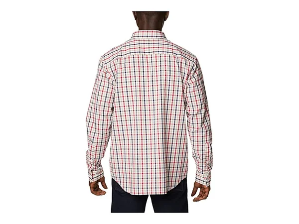 Columbia Rapid Rivers II Long Sleeve Shirt Men's Jacket Mountain Red Multi Gingham : MD
