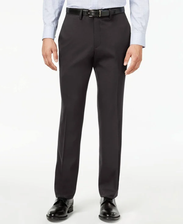 Kenneth Cole Reaction Mens Gabardine Stretch Slim Fit Dress Pants