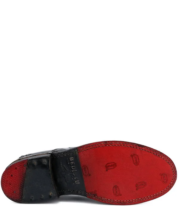 Bed|Stu Rose Women's Leather Slip on 6.5, Teak Dip Dye