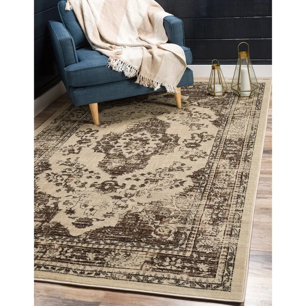 Unique Loom Norrebro Oslo Area Rug - 8& x 11& 4 (Beige)