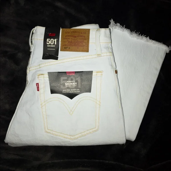 Levi&s Jeans - Levis Premium 501 Skinny Jeans, Color: Blue/Red/White, Size: 26, Kaaayscloset&s Closet