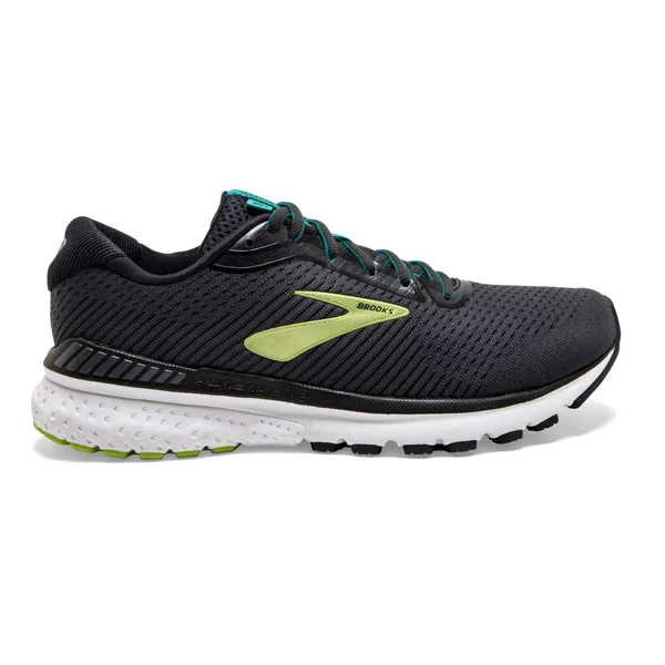 Brooks Adrenaline GTS 20 12, Black/Lime/Blue Grass (Men's)