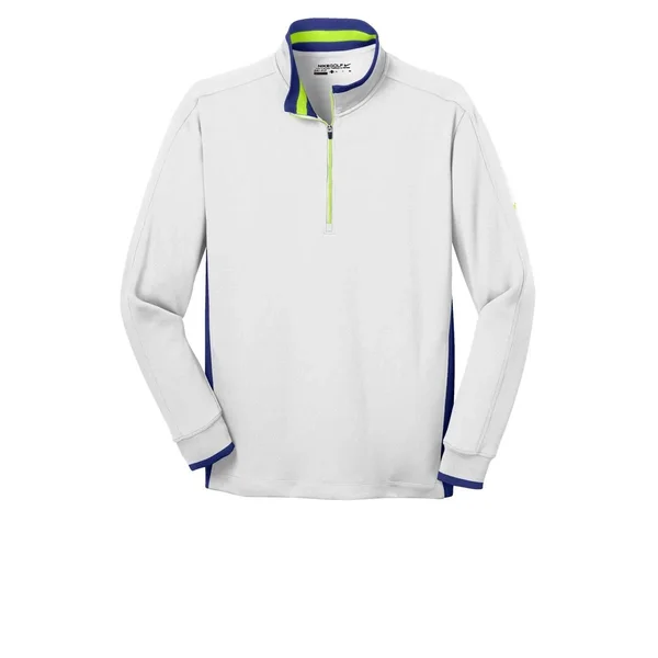 Nike Dri-Fit 1/2-Zip Cover-Up. 578673 (White/Deep Royal/Volt) L