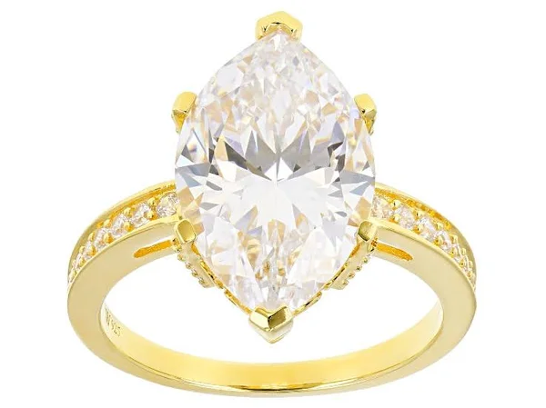 Charles Winston for Bella Luce 8.80ctw Diamond Simulant Rhodium Over Silver Ring 4.32ctw Dew - Size 10 - Jewelry TV