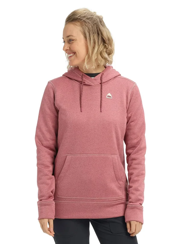 Burton Women's Oak Pullover Hoodie Rose Brown Heather, Small