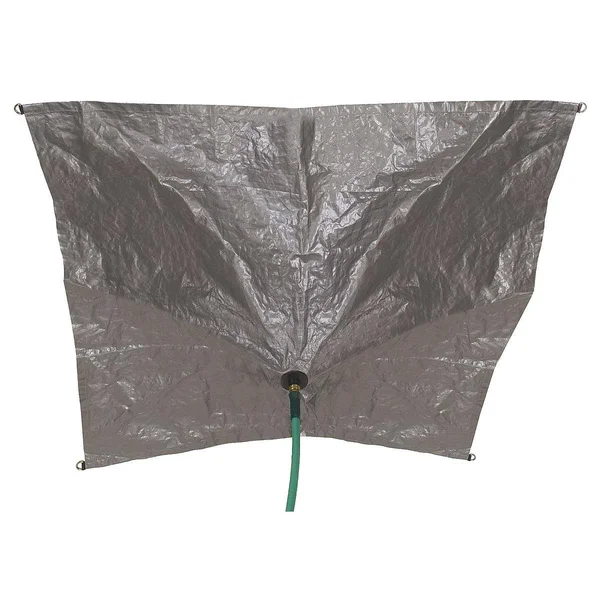 Zoro Select 3zru4 Tarpaulin, Drainage, CutSize10x10Ft, Black
