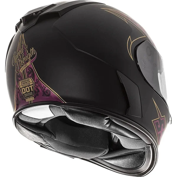 Speed & Strength SS900 Scrolls Helmet (Large - Black/Red)