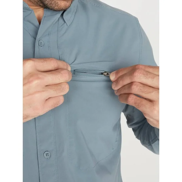 ExOfficio Men's Tellico LS Shirt - XXL - Stormy Weather