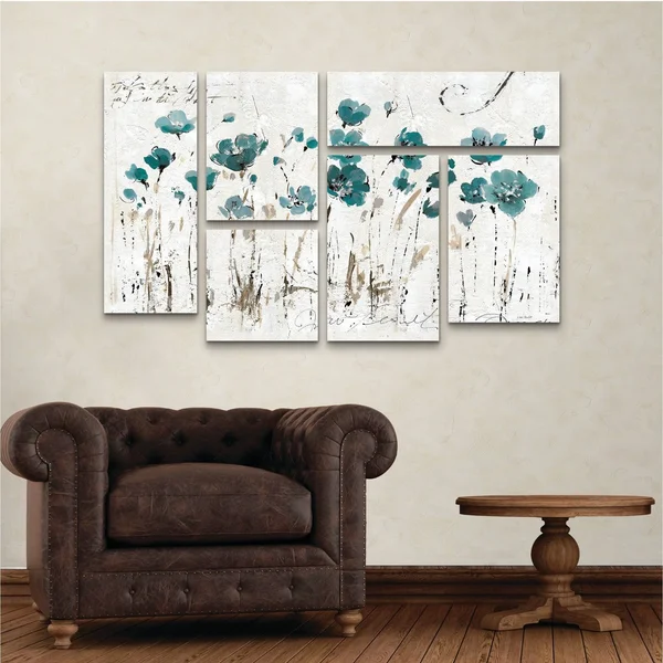 Lisa Audit 'Abstract Balance VI Blue' Multi Panel Art Set 6 Piece