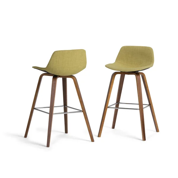 Set of 2 Cacey Bentwood Counter Height Barstools Deep Tan - Wyndenhall
