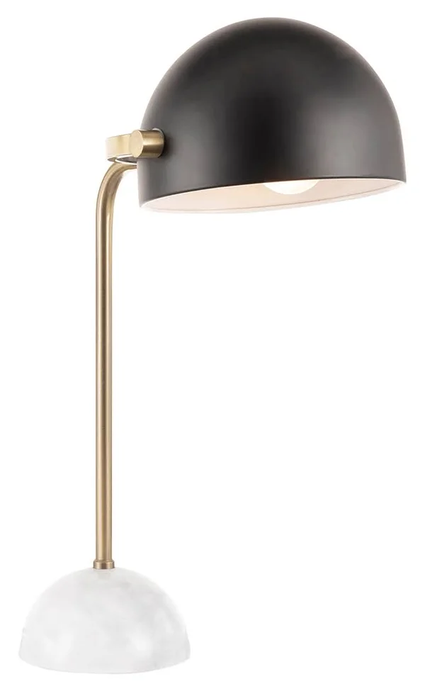 Contemporary Table Lamp - Marble/Gold Finish/Black by Ashley HomeStore