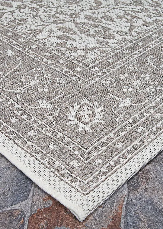 Couristan Marseille Carmoux Area Rug - Mushroom, 2&3x22 x 11&9x22 Runner