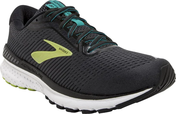 Brooks Adrenaline GTS 20 12, Black/Lime/Blue Grass (Men's)