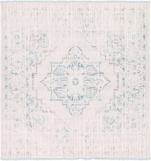 Unique Loom Attiki New Classical Square Rug - 8& x 8& - Beige