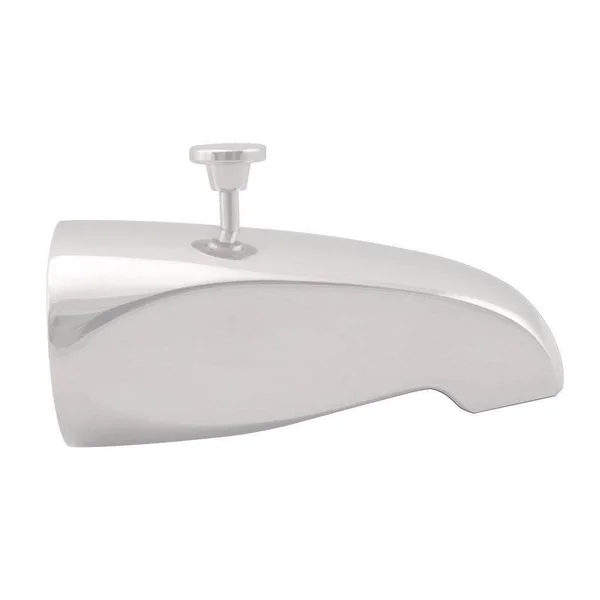 Westbrass D3112-07 Rear Diverter 5-1/2 in. Tub Spout - Satin Nickel