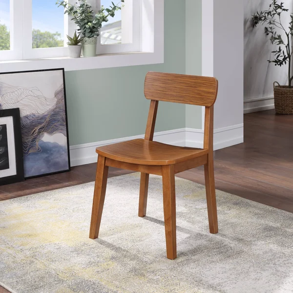 Boraam Ind. Hagen Zebra Series Chair (Set of 2) - Size: Rich Walnut, Brown