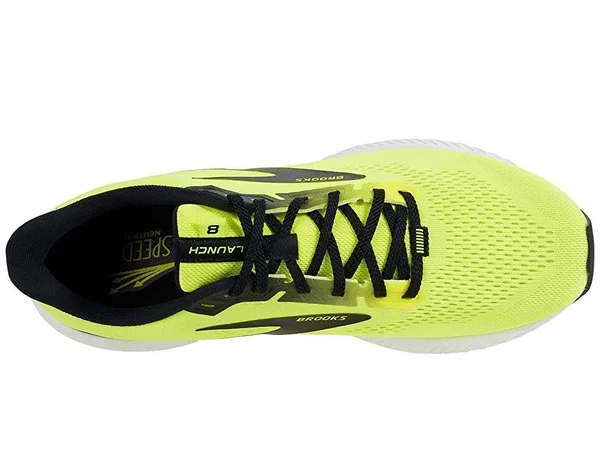 Brooks Men's Launch 8 - Nightlife - Black, White