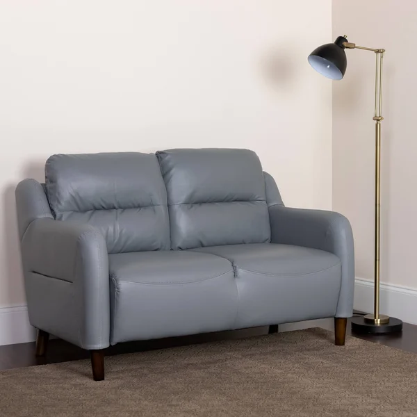Lancaster Home LeatherSoft Loveseat - Size: Brown