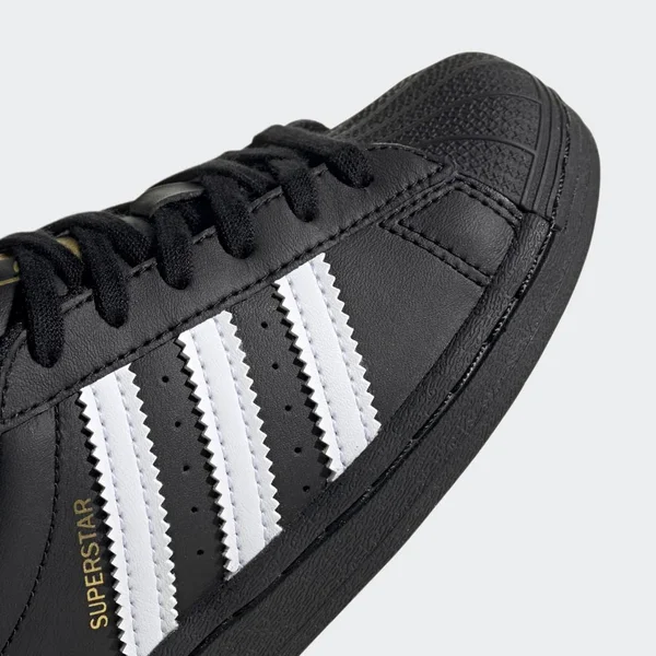 Adidas Superstar Black/White Preschool Kids& Shoe Size 2