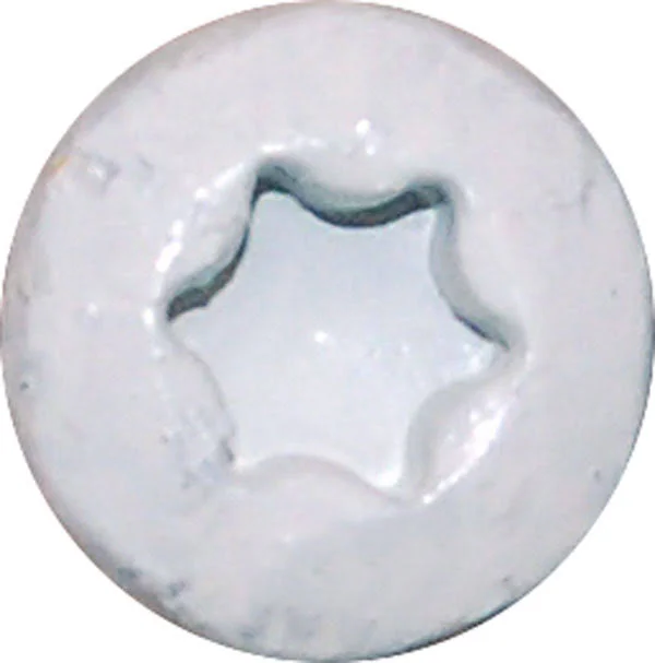 Screw Products GTR147W50 14 x 7 in. Ceramic Coated Star Drive Gutter Screws - White - 50 Count
