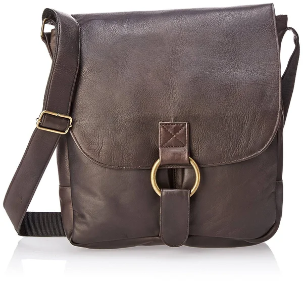 David King & Co Vertical Laptop Messenger Bag (Cafe)