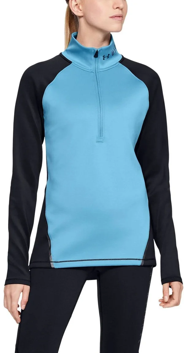 Under Armour Women's ColdGear Armour Zip Color Block - Blue - Xs